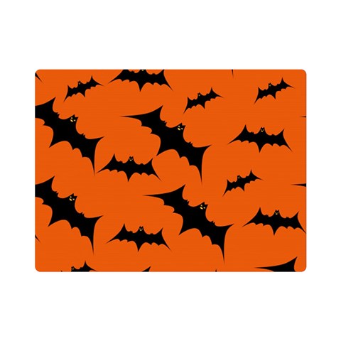 Halloween Card With Bats Flying Pattern Premium Plush Fleece Blanket (Mini) from ArtsNow.com 35 x27  Blanket Front