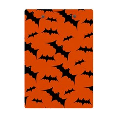 Halloween Card With Bats Flying Pattern A5 Acrylic Clipboard from ArtsNow.com Back