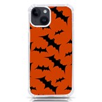 Halloween Card With Bats Flying Pattern iPhone 14 TPU UV Print Case
