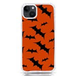 Halloween Card With Bats Flying Pattern iPhone 14 Plus TPU UV Print Case