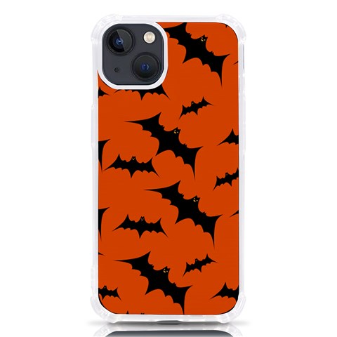 Halloween Card With Bats Flying Pattern iPhone 13 TPU UV Print Case from ArtsNow.com Front
