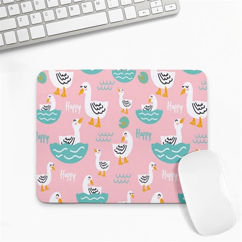Cute Owl Doodles With Moon Star Seamless Pattern Small Mousepad from ArtsNow.com Front