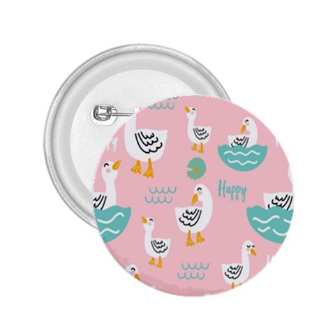 Cute Owl Doodles With Moon Star Seamless Pattern 2.25  Buttons from ArtsNow.com Front