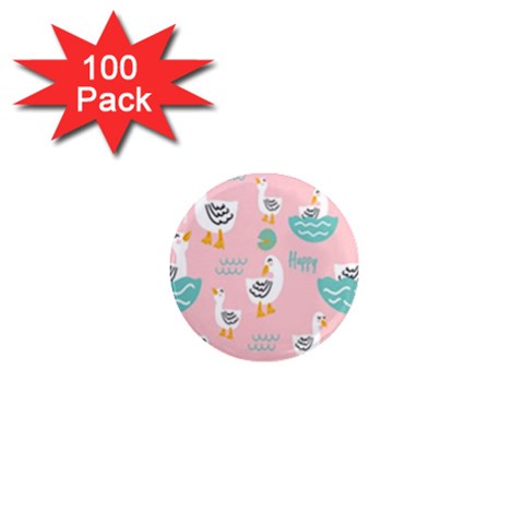 Cute Owl Doodles With Moon Star Seamless Pattern 1  Mini Magnets (100 pack)  from ArtsNow.com Front