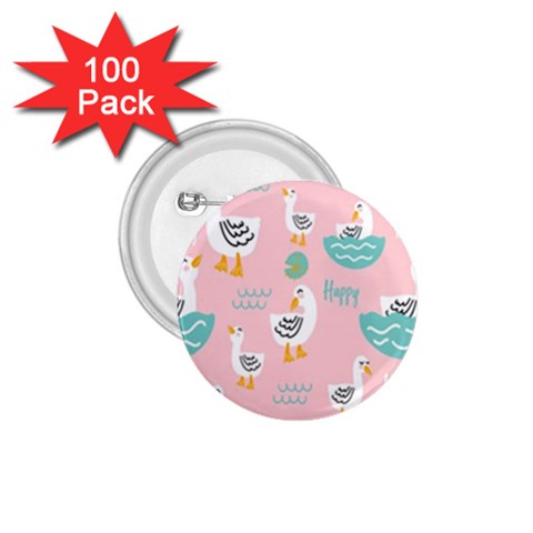 Cute Owl Doodles With Moon Star Seamless Pattern 1.75  Buttons (100 pack)  from ArtsNow.com Front