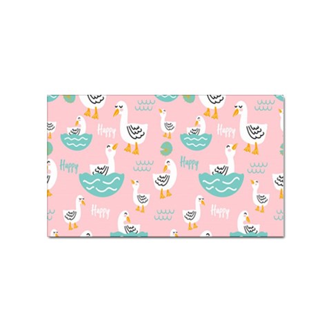 Cute Owl Doodles With Moon Star Seamless Pattern Sticker Rectangular (10 pack) from ArtsNow.com Front
