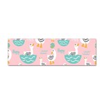 Cute Owl Doodles With Moon Star Seamless Pattern Sticker Bumper (100 pack)