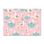 Cute Owl Doodles With Moon Star Seamless Pattern Sticker A4 (100 pack)