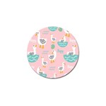 Cute Owl Doodles With Moon Star Seamless Pattern Golf Ball Marker (4 pack)