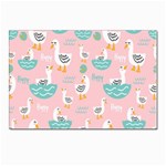 Cute Owl Doodles With Moon Star Seamless Pattern Postcards 5  x 7  (Pkg of 10)