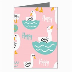 Cute Owl Doodles With Moon Star Seamless Pattern Greeting Card from ArtsNow.com Left