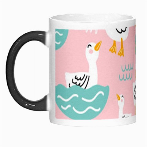 Cute Owl Doodles With Moon Star Seamless Pattern Morph Mug from ArtsNow.com Left