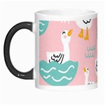 Cute Owl Doodles With Moon Star Seamless Pattern Morph Mug