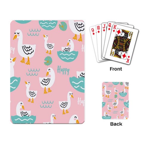 Cute Owl Doodles With Moon Star Seamless Pattern Playing Cards Single Design (Rectangle) from ArtsNow.com Back