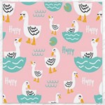 Cute Owl Doodles With Moon Star Seamless Pattern Canvas 12  x 12 