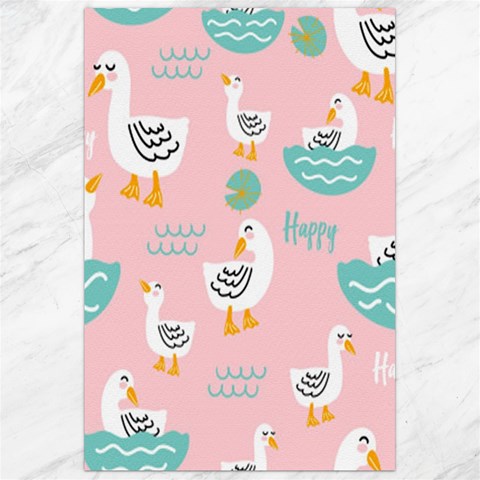 Cute Owl Doodles With Moon Star Seamless Pattern Canvas 24  x 36  from ArtsNow.com 23.35 x34.74  Canvas - 1