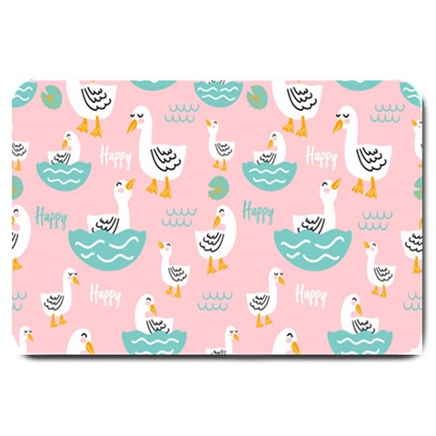 Cute Owl Doodles With Moon Star Seamless Pattern Large Doormat from ArtsNow.com 30 x20  Door Mat