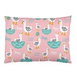 Cute Owl Doodles With Moon Star Seamless Pattern Pillow Case