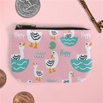 Cute Owl Doodles With Moon Star Seamless Pattern Mini Coin Purse
