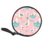 Cute Owl Doodles With Moon Star Seamless Pattern Classic 20-CD Wallets