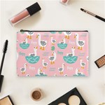 Cute Owl Doodles With Moon Star Seamless Pattern Cosmetic Bag (Medium)
