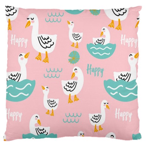 Cute Owl Doodles With Moon Star Seamless Pattern Large Cushion Case (One Side) from ArtsNow.com Front