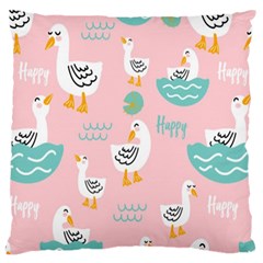 Cute Owl Doodles With Moon Star Seamless Pattern Large Cushion Case (Two Sides) from ArtsNow.com Front