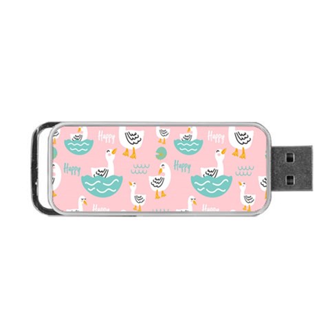 Cute Owl Doodles With Moon Star Seamless Pattern Portable USB Flash (Two Sides) from ArtsNow.com Back