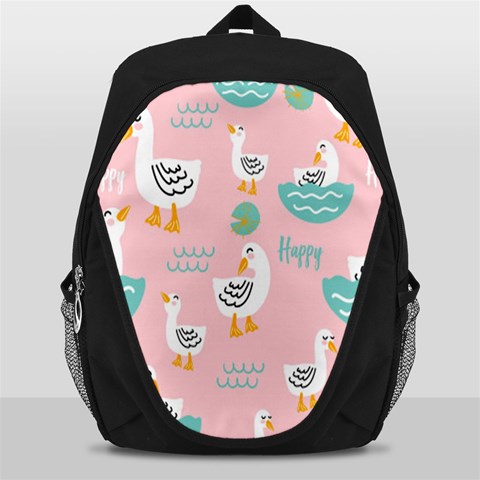 Cute Owl Doodles With Moon Star Seamless Pattern Backpack Bag from ArtsNow.com Front