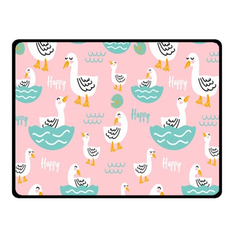 Cute Owl Doodles With Moon Star Seamless Pattern Two Sides Fleece Blanket (Small) from ArtsNow.com 45 x34  Blanket Back