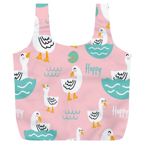 Cute Owl Doodles With Moon Star Seamless Pattern Full Print Recycle Bag (XL) from ArtsNow.com Front