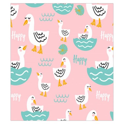 Cute Owl Doodles With Moon Star Seamless Pattern Drawstring Pouch (Small) from ArtsNow.com Front