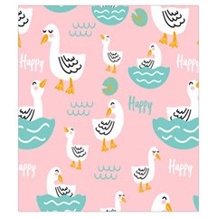 Cute Owl Doodles With Moon Star Seamless Pattern Drawstring Pouch (Small) from ArtsNow.com Back