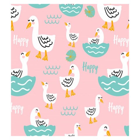 Cute Owl Doodles With Moon Star Seamless Pattern Drawstring Pouch (Medium) from ArtsNow.com Back