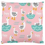 Cute Owl Doodles With Moon Star Seamless Pattern Standard Premium Plush Fleece Cushion Case (Two Sides)