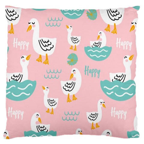 Cute Owl Doodles With Moon Star Seamless Pattern Large Premium Plush Fleece Cushion Case (One Side) from ArtsNow.com Front