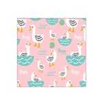 Cute Owl Doodles With Moon Star Seamless Pattern Satin Bandana Scarf 22  x 22 