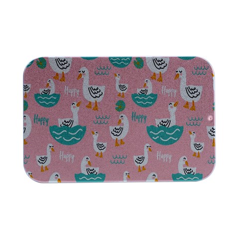 Cute Owl Doodles With Moon Star Seamless Pattern Open Lid Metal Box (Silver)   from ArtsNow.com Front