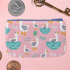 Cute Owl Doodles With Moon Star Seamless Pattern Large Coin Purse from ArtsNow.com Back