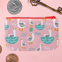 Cute Owl Doodles With Moon Star Seamless Pattern Large Coin Purse from ArtsNow.com Back