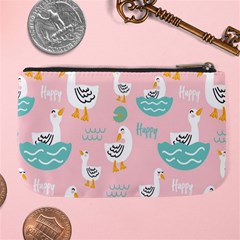 Cute Owl Doodles With Moon Star Seamless Pattern Large Coin Purse from ArtsNow.com Back