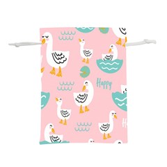 Cute Owl Doodles With Moon Star Seamless Pattern Lightweight Drawstring Pouch (S) from ArtsNow.com Back