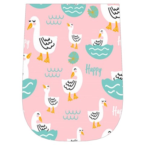 Cute Owl Doodles With Moon Star Seamless Pattern Wristlet Pouch Bag (Small) from ArtsNow.com Right Side