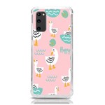 Cute Owl Doodles With Moon Star Seamless Pattern Samsung Galaxy S20 6.2 Inch TPU UV Case