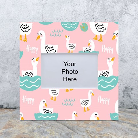 Cute Owl Doodles With Moon Star Seamless Pattern White Box Photo Frame 4  x 6  from ArtsNow.com Front