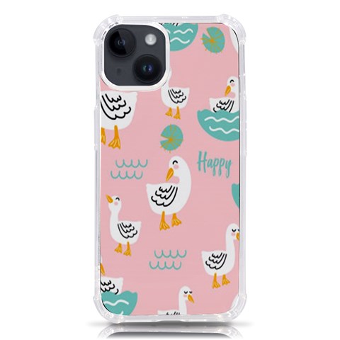 Cute Owl Doodles With Moon Star Seamless Pattern iPhone 14 TPU UV Print Case from ArtsNow.com Front