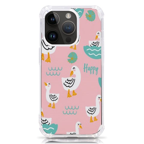 Cute Owl Doodles With Moon Star Seamless Pattern iPhone 14 Pro TPU UV Print Case from ArtsNow.com Front