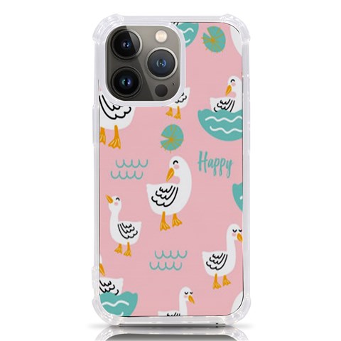 Cute Owl Doodles With Moon Star Seamless Pattern iPhone 13 Pro TPU UV Print Case from ArtsNow.com Front