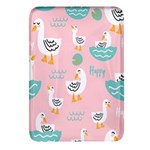 Cute Owl Doodles With Moon Star Seamless Pattern Rectangular Glass Fridge Magnet (4 pack)
