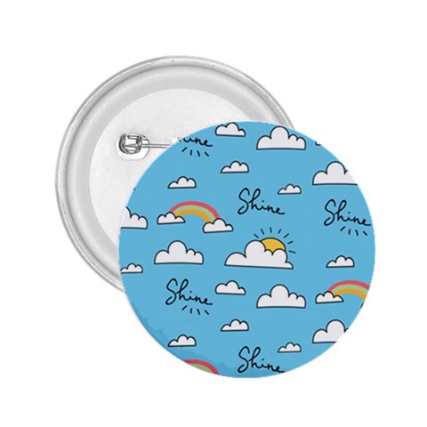 Sky Pattern 2.25  Buttons from ArtsNow.com Front